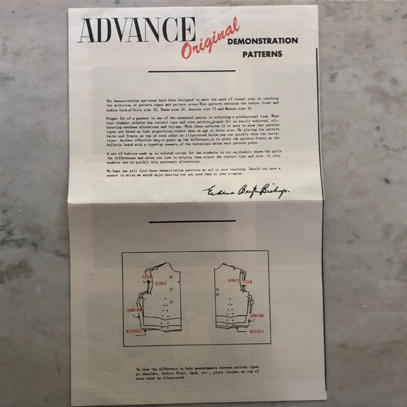 Vintage Advanced Demonstration Sewing Pattern - Picture 3 of 16